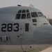Marines onload equipment onto a KC-130J Super Hercules