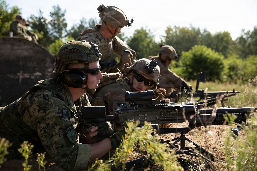 U.S. Army troops conduct live-fire exercise in Poland