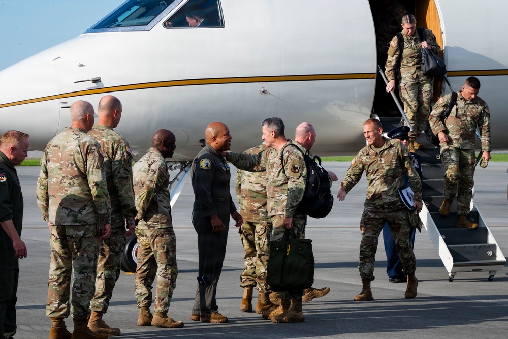 Chief of the National Guard Bureau visits Georgia National Guard Senior Leaders at the 165th Airlift Wing