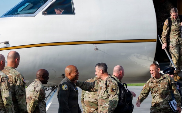 Chief of the National Guard Bureau visits Georgia National Guard Senior Leaders at the 165th Airlift Wing