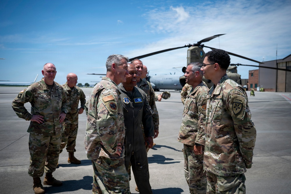 Chief of the National Guard Bureau visits Georgia National Guard Senior Leaders at the 165th Airlift Wing