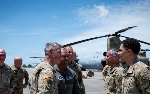 Chief of the National Guard Bureau visits Georgia National Guard Senior Leaders at the 165th Airlift Wing