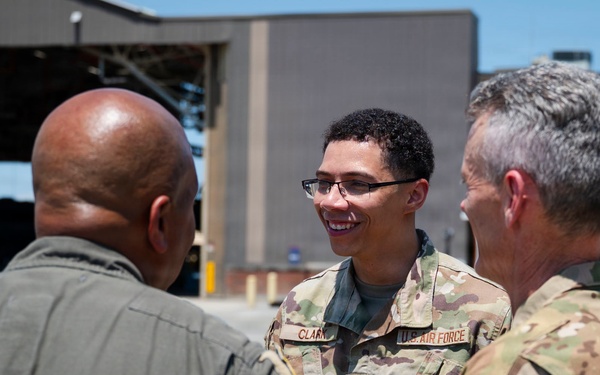 Chief of the National Guard Bureau visits Georgia National Guard Senior Leaders at the 165th Airlift Wing