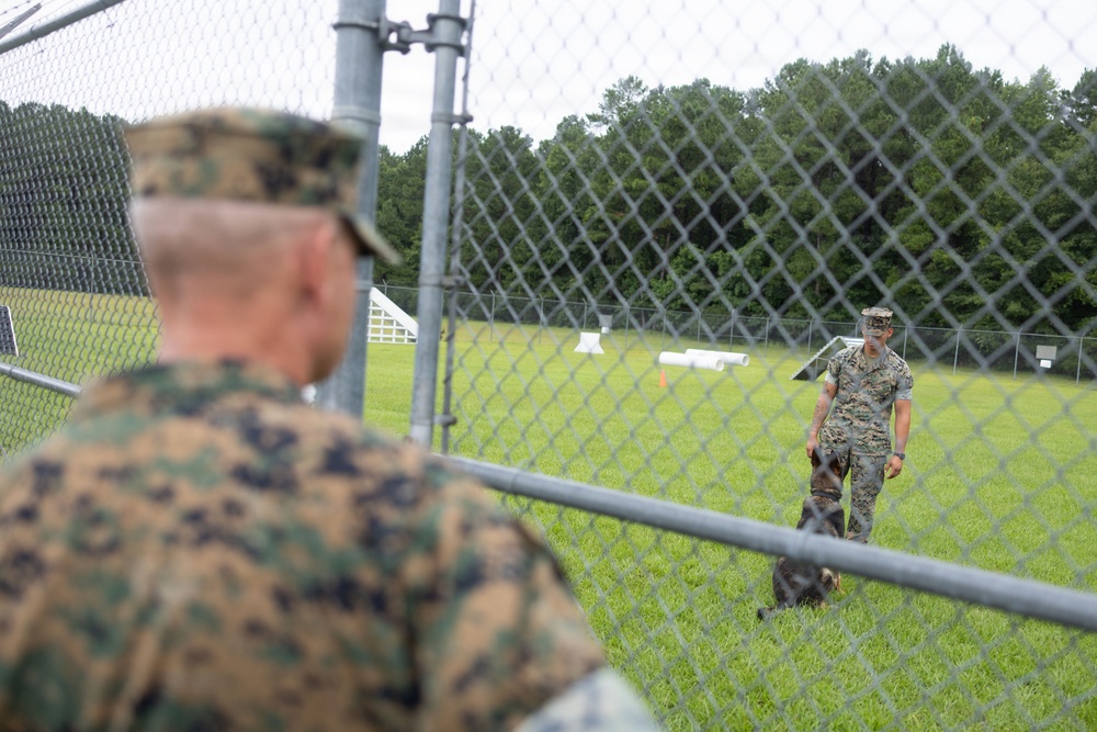 The 38th Assistant Commandant of the Marine Corps Visits Camp Lejeune