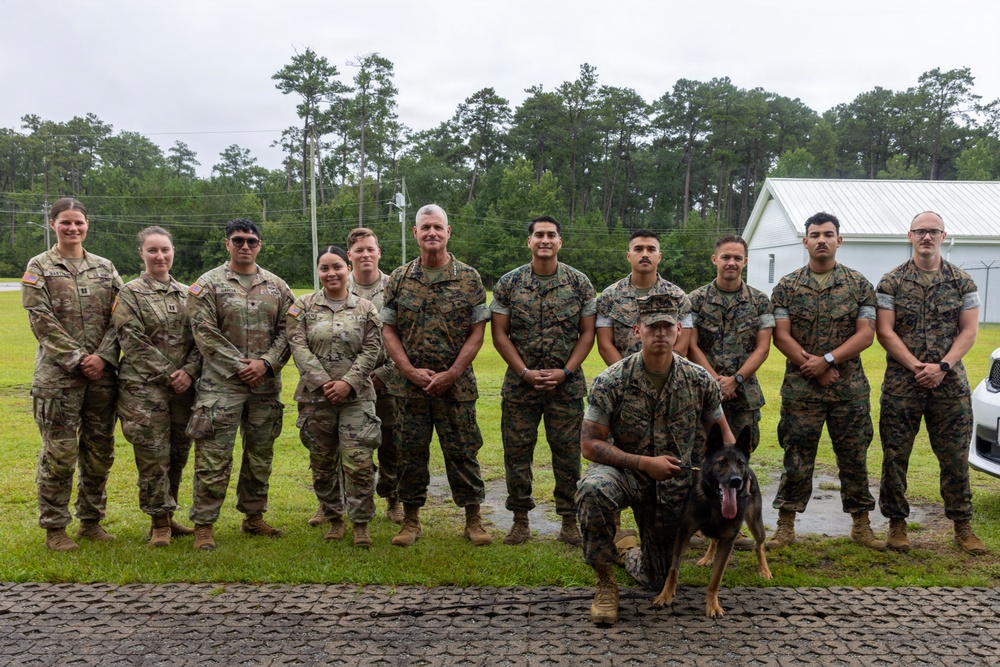 The 38th Assistant Commandant of the Marine Corps Visits Camp Lejeune