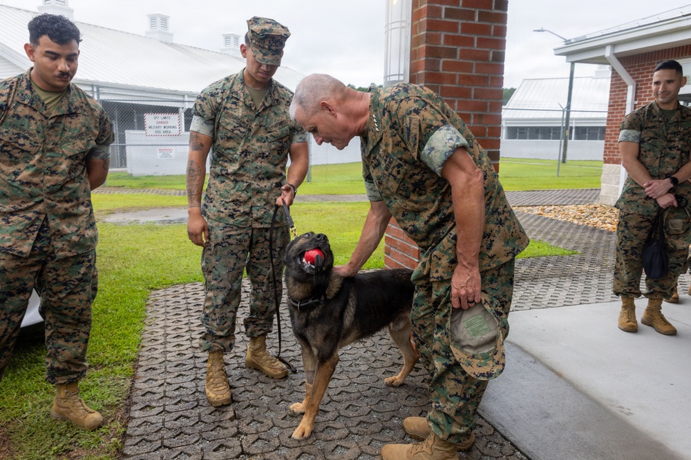 The 38th Assistant Commandant of the Marine Corps Visits Camp Lejeune