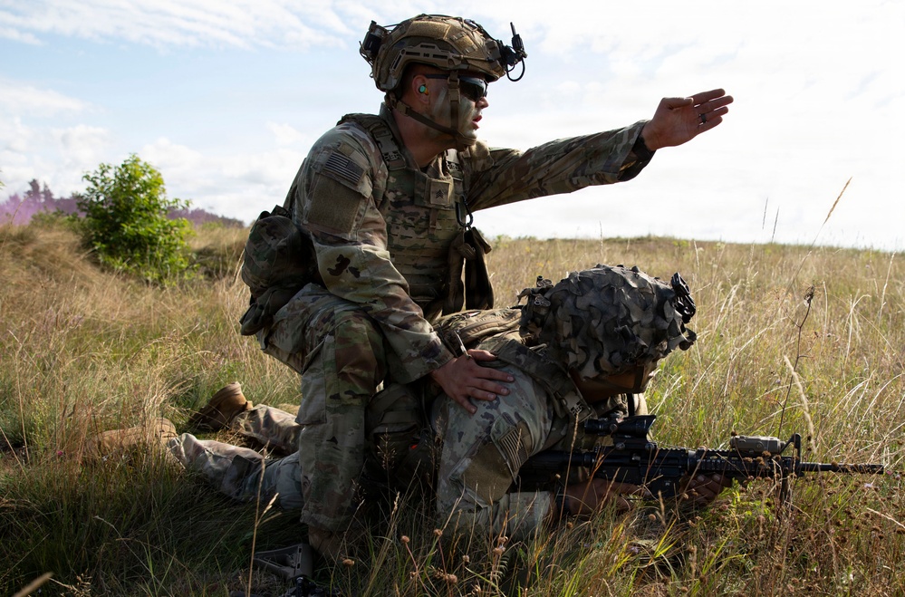 U.S. Army troops conduct live-fire exercise in Poland