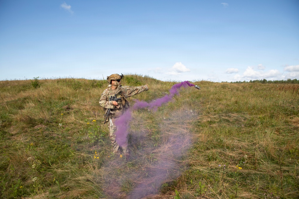 U.S. Army troops conduct live-fire exercise in Poland