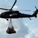 Illinois Army National Guard Black Hawk Crew Conducts Sling Load Resupply at Camp Grayling