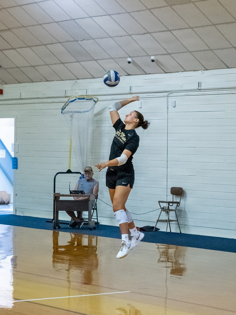 Army West Point Volleyball holds training camp at Fort Indiantown Gap.