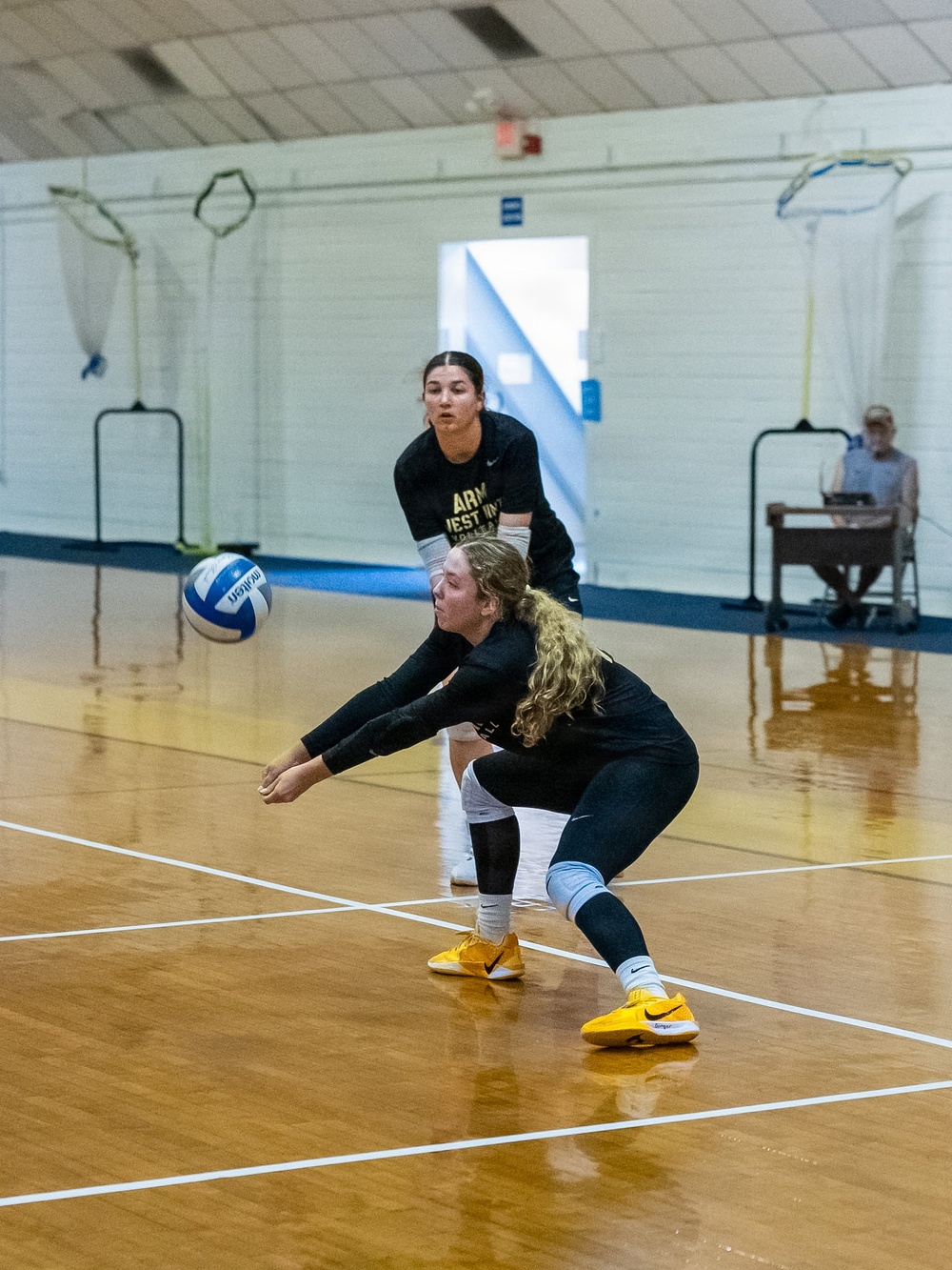 Army West Point Volleyball holds training camp at Fort Indiantown Gap.