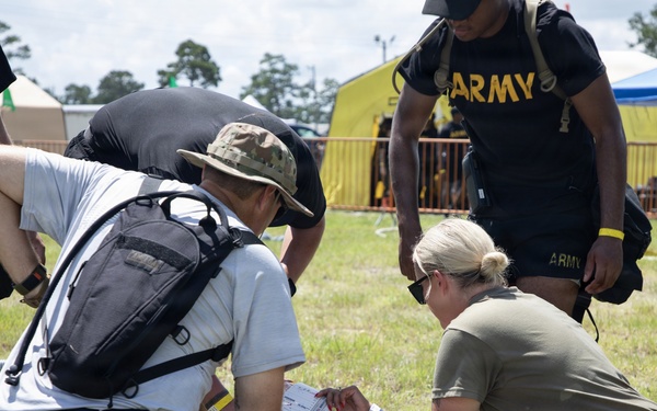 U.S. Soldiers and Airmen with the Georgia National Guard conduct joint CBRN exercise