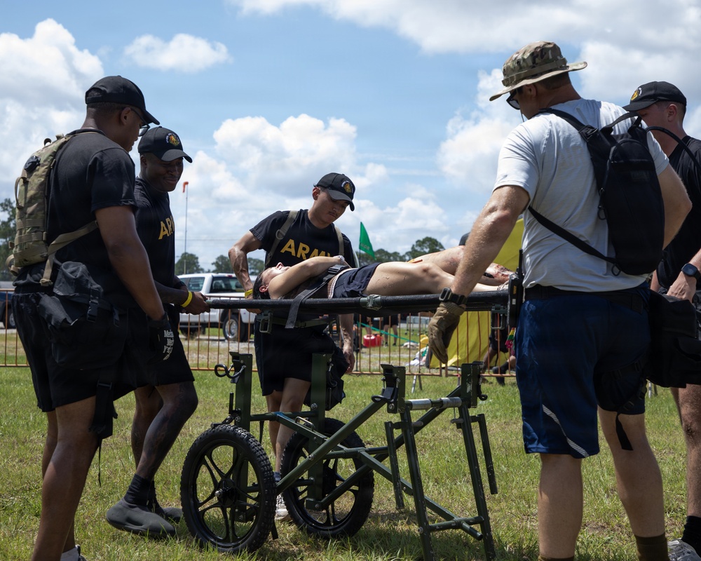 U.S. Soldiers and Airmen with the Georgia National Guard conduct joint CBRN exercise