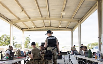 U.S. Soldiers and Airmen with the Georgia National Guard conduct joint CBRN exercise