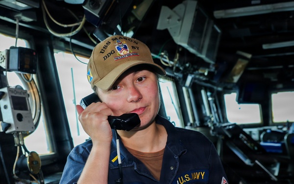 Bridge Operations Aboard USS Mason (DDG 87)