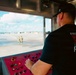 Navy Reserve Commander, Navy Installations Command Fire and Emergency Services Detachment Charlie train using the Mobile Aircraft Fire Trainer Device here at Naval Air Station Jacksonville.