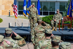 Col. Melissa Burton's first salute to the wing as commander