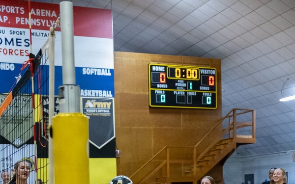Army West Point Volleyball team holds training camp, youth clinic at Fort Indiantown Gap
