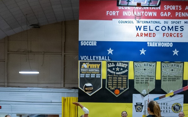 Army West Point Volleyball team holds training camp, youth clinic at Fort Indiantown Gap