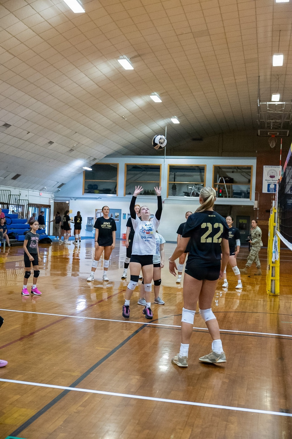 Army West Point Volleyball team holds training camp, youth clinic at Fort Indiantown Gap