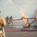 Firefighters from the 125th Fighter Wing of the Florida Air National Guard train using the Mobile Aircraft Fire Trainer Device here at Naval Air Station Jacksonville