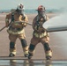 Firefighters from the 125th Fighter Wing of the Florida Air National Guard train using the Mobile Aircraft Fire Trainer Device here at Naval Air Station Jacksonville