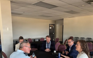 Royal Canadian Air Force Lieutenant-General (LGen) Iain Huddleston, Deputy Commander, NORAD, participated alongside LGen Jamie Speiser-Blanchet Commander, at the Aerospace Defence and Security Expo (ADSE) 2026 in Abbotsford, BC.