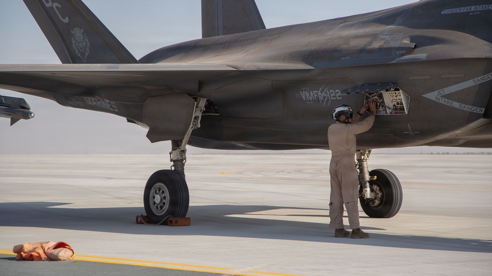 Marines conduct F-35B Forward Arming and Refueling Point Operations