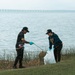 Sailors, retirees, and civilians from around the base volunteered to remove trash and other debris along the St. Johns River shoreline