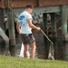 Sailors, retirees, and civilians from around the base volunteered to remove trash and other debris along the St. Johns River shoreline
