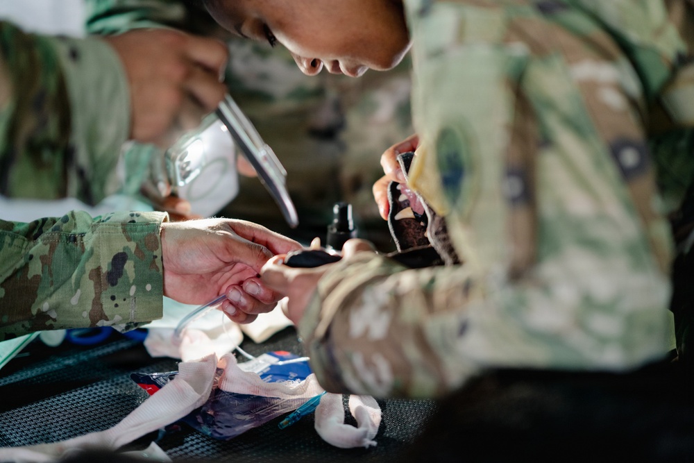 Illinois Army National Guard Medics Train in Lifesaving Canine Casualty Care