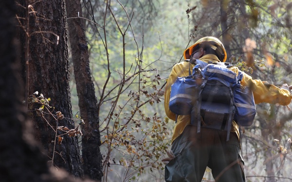 U.S. Army Soldiers support wildland fire suppression in Inchelium, WA