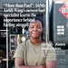 This is an Air National Guard promotional image featuring Airman Keara Washington, one of the newest fuel specialists assigned to the 165th Airlift Wing. She is posed confidently with arms crossed in front of fueling equipment, smiling at the camera. The image accompanies a story titled 'More than Fuel' about the importance of aircraft fueling operations.