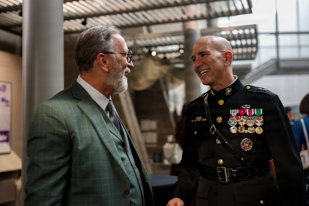 Maj. Gen. Tolar hosts Mr. Dan Wiley at Marine Barracks Washington’s Sunset Parade