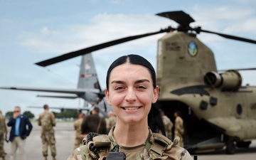 165th Airlift Wing Security Forces Airmen provide security during a Chief of National Guard Bureau visit