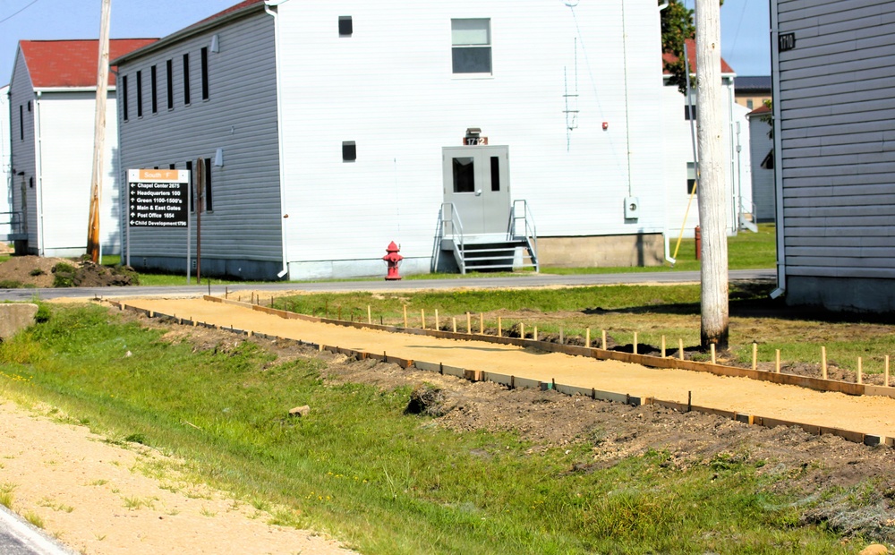 609th Engineer Detachment supports Fort McCoy sidewalk troop project during Warrior Exercise '26