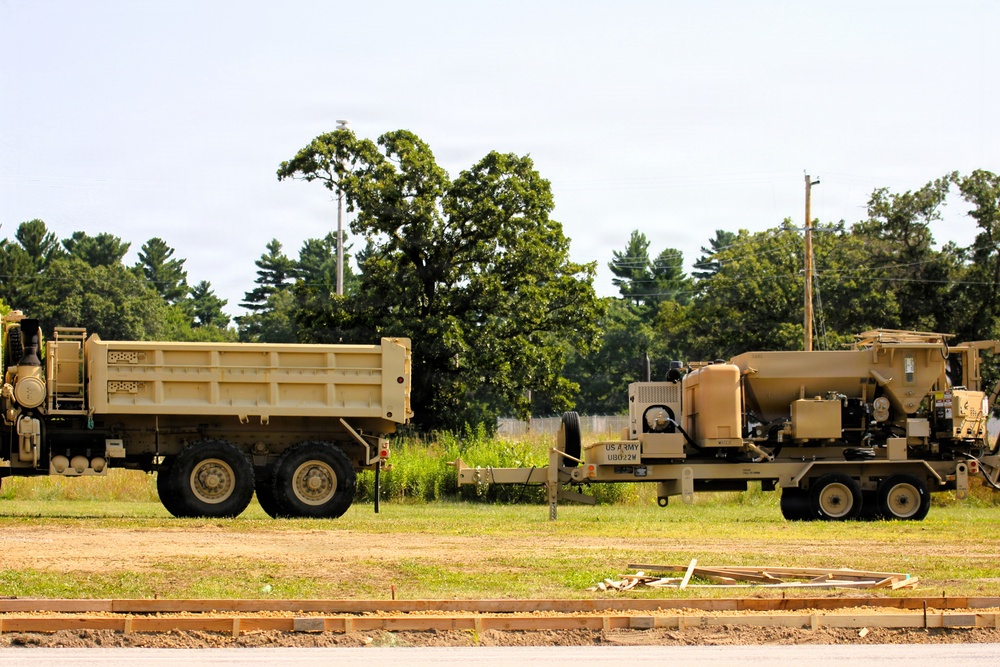 609th Engineer Detachment supports Fort McCoy sidewalk troop project during Warrior Exercise '26