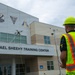 Demonstration of an Apellix B2 pressure washing drone to Naval Air Station Jacksonville leadership