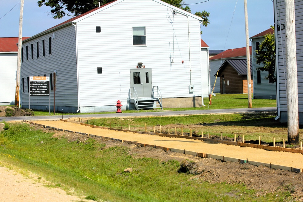 609th Engineer Detachment supports Fort McCoy sidewalk troop project during Warrior Exercise '26