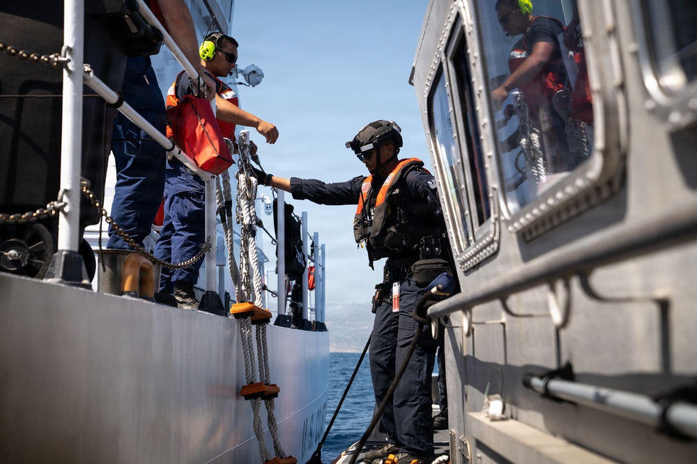 Coast Guard, partners conduct security zone for President of the United States