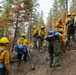 U.S. Army Soldiers from 7th Infantry Division activated as wildland firefighters on the Modrite Fire