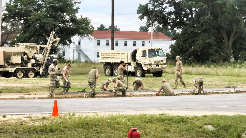 609th Engineer Detachment supports Fort McCoy sidewalk troop project during Warrior Exercise '26