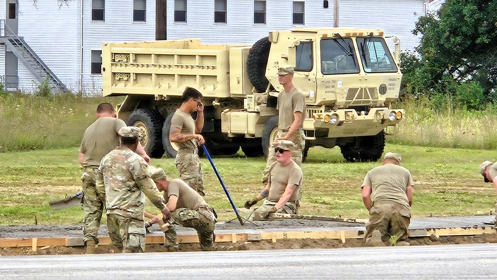 609th Engineer Detachment supports Fort McCoy sidewalk troop project during Warrior Exercise '26