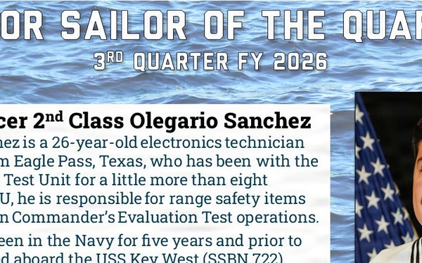 Junior Sailor of the Quarter (3rd Qtr)