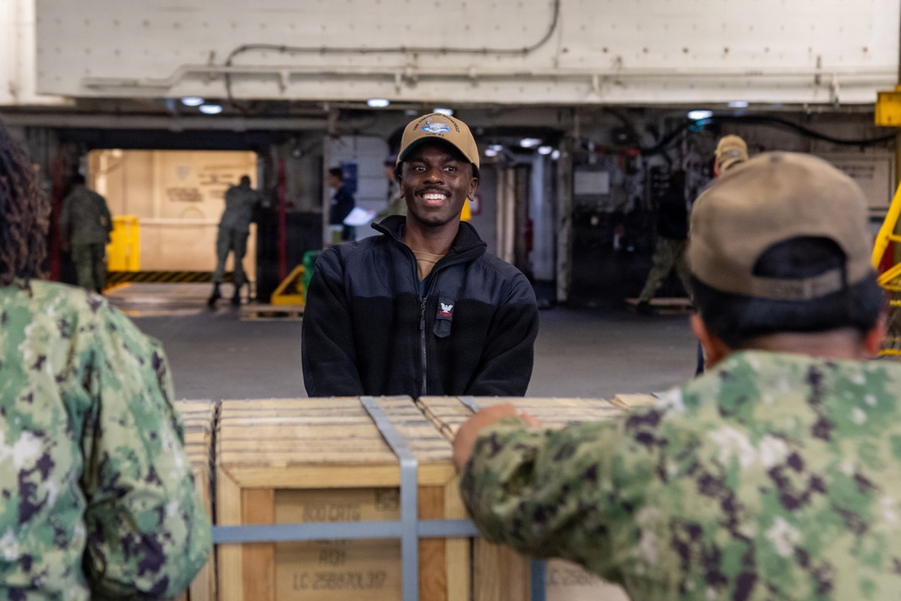USS Theodore Roosevelt Ammunition Onload
