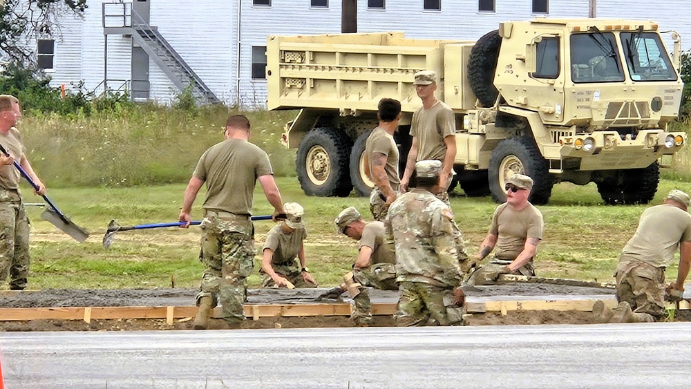 609th Engineer Detachment supports Fort McCoy sidewalk troop project during Warrior Exercise '26