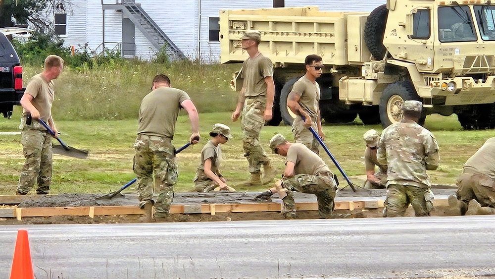 609th Engineer Detachment supports Fort McCoy sidewalk troop project during Warrior Exercise '26