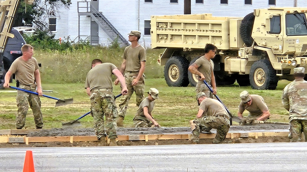 609th Engineer Detachment supports Fort McCoy sidewalk troop project during Warrior Exercise '26
