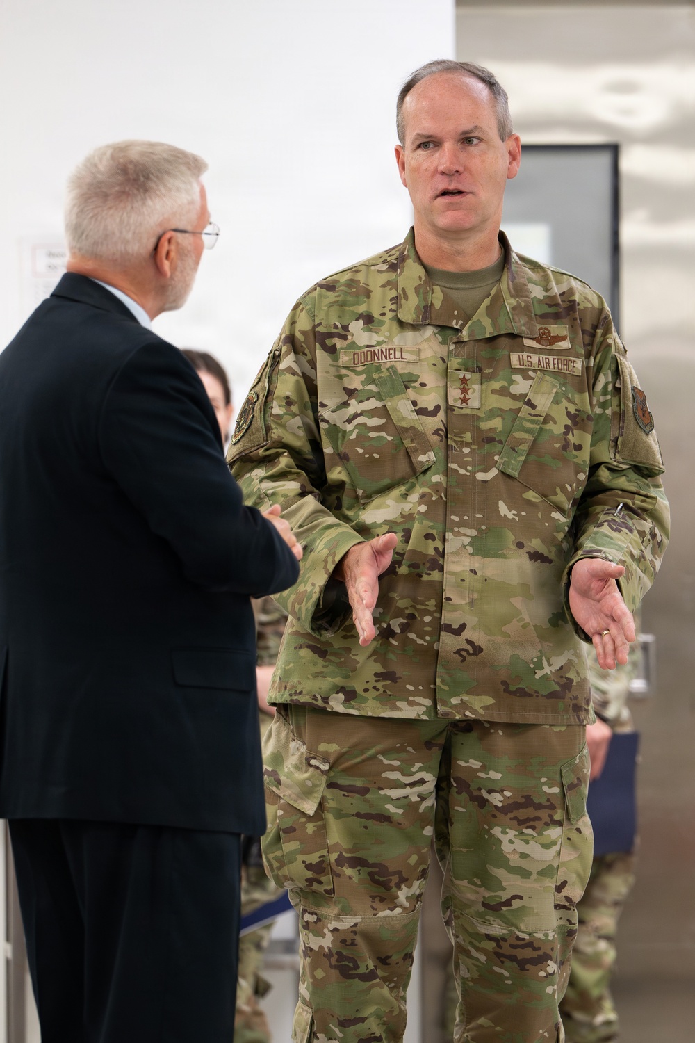 Lt. Gen. Jefferson O’Donnell, Deputy Chief of Staff, Manpower, Personnel and Services visits AFMAO