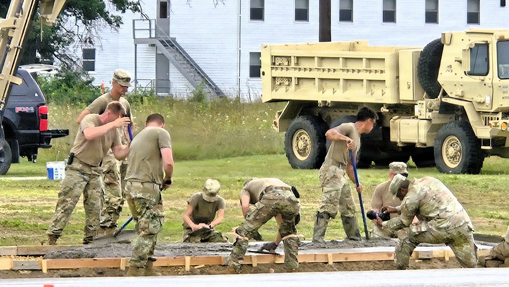 609th Engineer Detachment supports Fort McCoy sidewalk troop project during Warrior Exercise '26